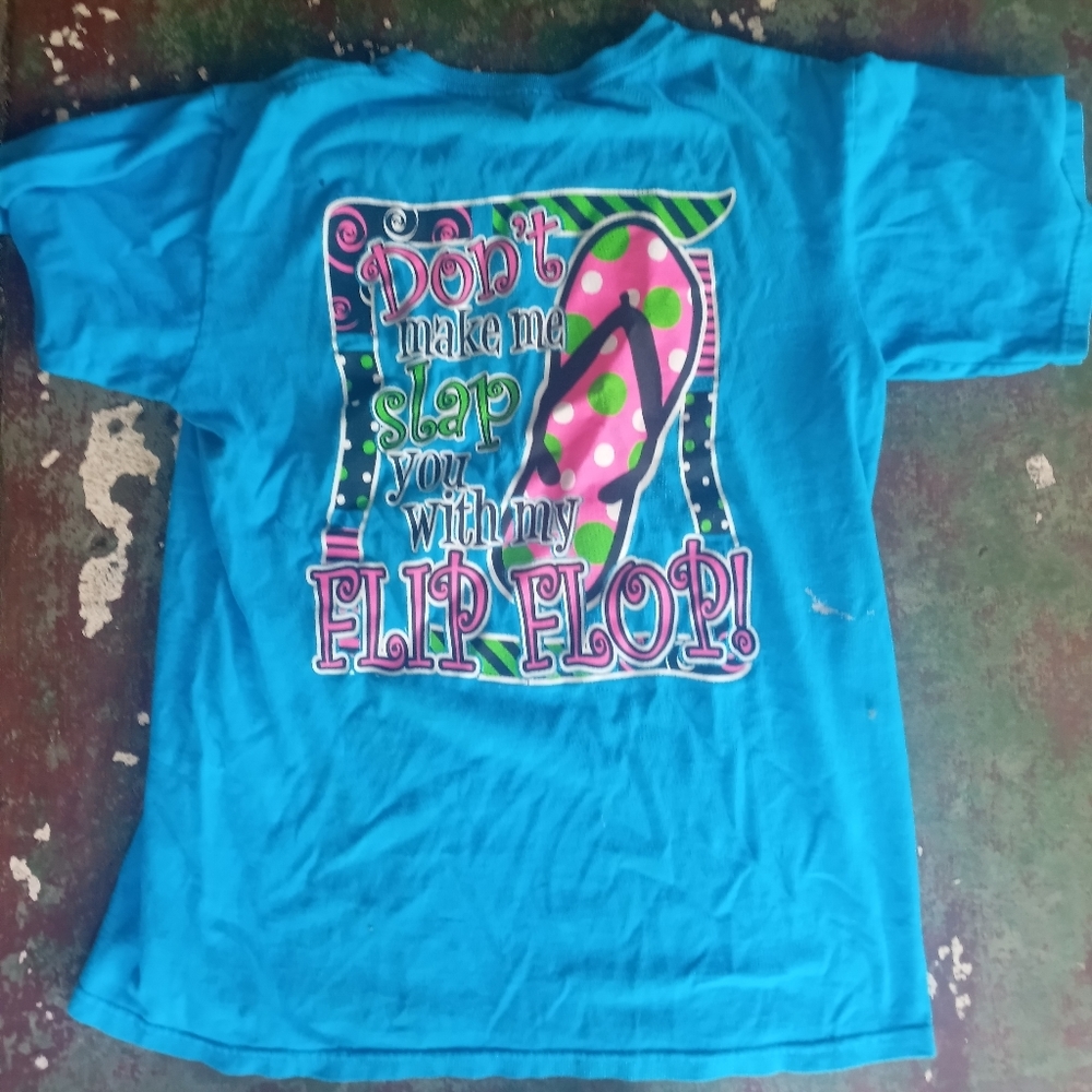 Flip Flop Beach T-Shirt Blue